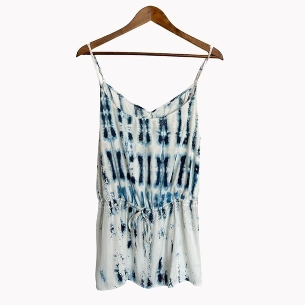 Navy Tie Dye Tie Tank Size Medium